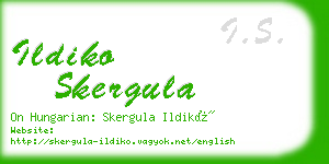 ildiko skergula business card